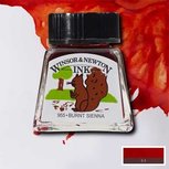 Winsor &amp; Newton Drawing Ink Burnt Sienna 14ml