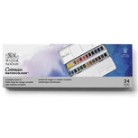 Winsor &amp; Newton Cotman Metal Sketching Box Aquarelset 24 halve napjes