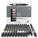 Winsor &amp; Newton Promarker Brush Set Neutral Tones 13pcs