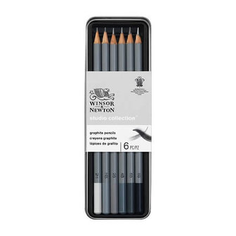 Winsor &amp; Newton Studio Collection 6 Graphite Pencil Set
