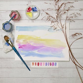 Winsor &amp; Newton Foundation Aquarel Penselen Set 5