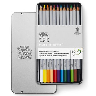 Winsor &amp; Newton Studio Collection 12 Kleurpotloden Set