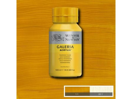 Galeria Acrylverf 500ml Transparent Yellow 653