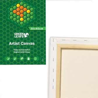douche monster herinneringen Greenleafs Canvas Schildersdoek 100x100 cm - Canvas-Schildersdoeken
