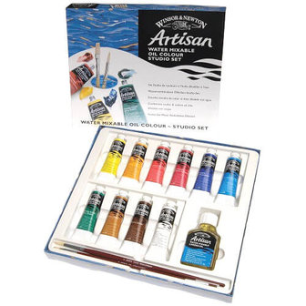 Winsor &amp; Newton Artisan Water Mixable Oil Colour Studio Set