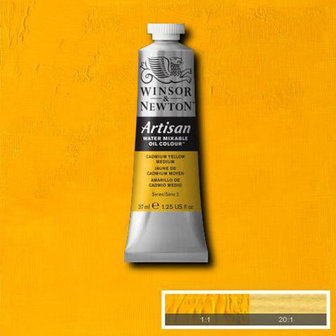 Winsor &amp; Newton Artisan Water Mixable Oil Colour Cadmium Yellow Medium 116 37ml