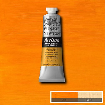 Winsor &amp; Newton Artisan Water Mixable Oil Colour Cadmium Yellow Deep Hue 115 37ml