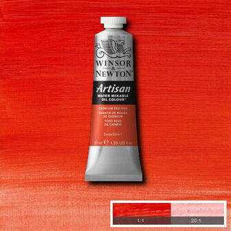 Winsor &amp; Newton Artisan Water Mixable Oil Colour Cadmium Red Hue 095 37ml
