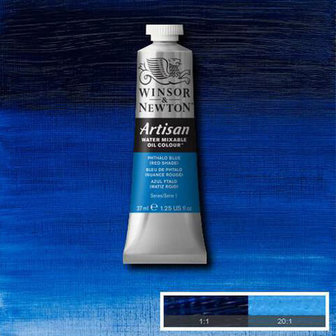 Winsor &amp; Newton Artisan Water Mixable Oil Colour Phthalo Blue Red Shade 514 37ml