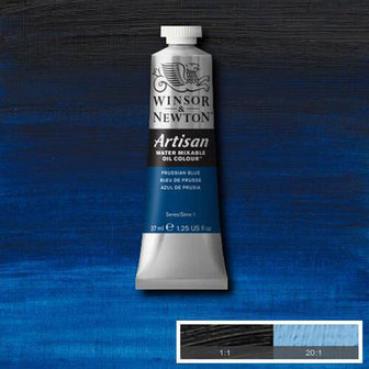 Winsor &amp; Newton Artisan Water Mixable Oil Colour Prussian Blue 538 37ml