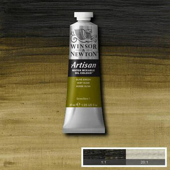 Winsor &amp; Newton Artisan Water Mixable Oil Colour Olive Green 447 37ml