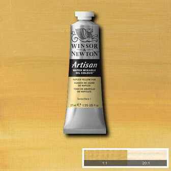 Winsor &amp; Newton Artisan Water Mixable Oil Colour Naples Yellow Hue 422 37ml