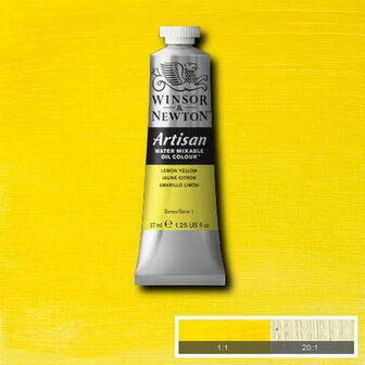 Winsor &amp; Newton Artisan Water Mixable Oil Colour Lemon Yellow 346 37ml