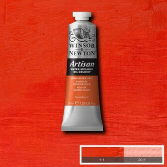 Winsor &amp; Newton Artisan Water Mixable Oil Colour Cadmium Red Light 100 37ml