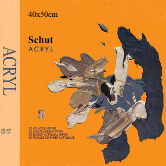 Schut Acryl Papier 360gram Acrylverf Blok 40x50