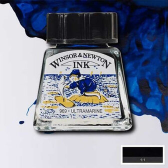 Winsor &amp; Newton Drawing Ink Ultramarine 14ml