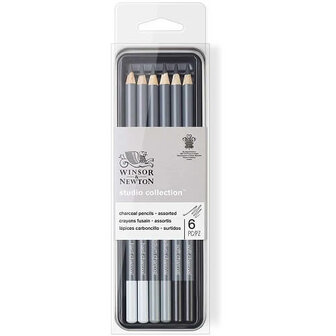 Winsor &amp; Newton Studio Collection 6 Charcoal Pencil Set