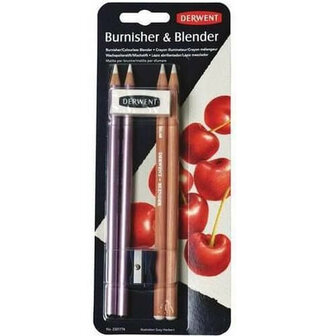 Derwent Blender &amp; Burnisher Blister Potlodenset