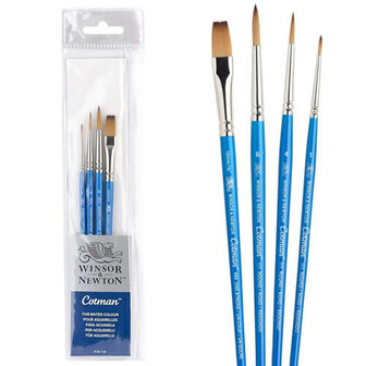 Winsor &amp; Newton Cotman Penselen Set 5 Aquarel