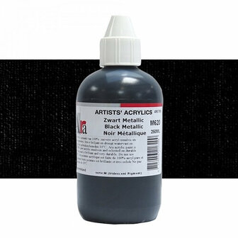 ARA Artist Acrylverf Metallic Black C620 250ml