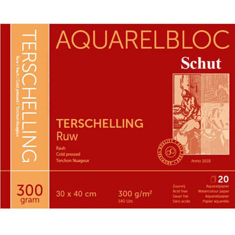 Schut Terschelling Ruw Aquarelblok 300gram 30x40
