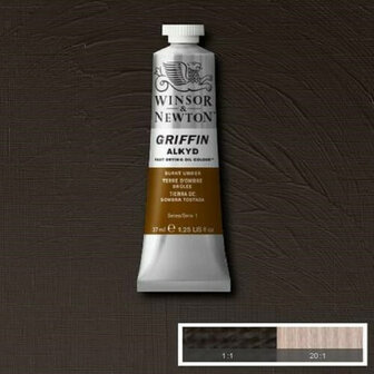 Winsor &amp; Newton Griffin Alkyd Olieverf 37ML Burnt Umber 076