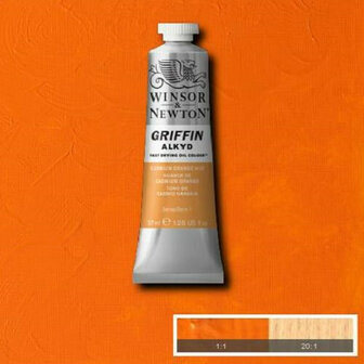 Winsor &amp; Newton Griffin Alkyd Olieverf 37ML Cadmium Orange Hue 090