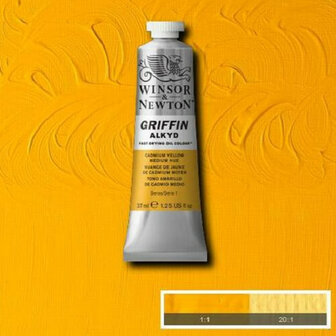 Winsor &amp; Newton Griffin Alkyd Olieverf 37ML Cadmium Yellow Medium Hue 109
