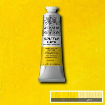 Winsor &amp; Newton Griffin Alkyd Olieverf 37ML Cadmium Yellow Light Hue 119