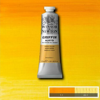 Winsor &amp; Newton Griffin Alkyd Olieverf 37ML Indian Yellow 319