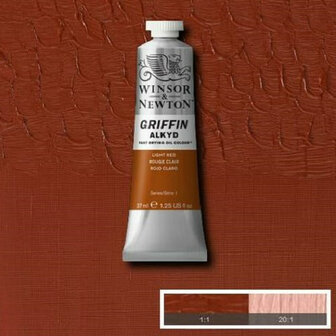 Winsor &amp; Newton Griffin Alkyd Olieverf 37ML Light Red 362