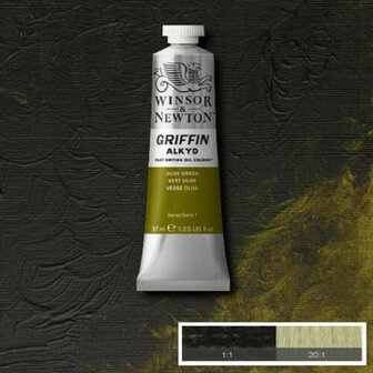 Winsor &amp; Newton Griffin Alkyd Olieverf 37ML Olive Green 447