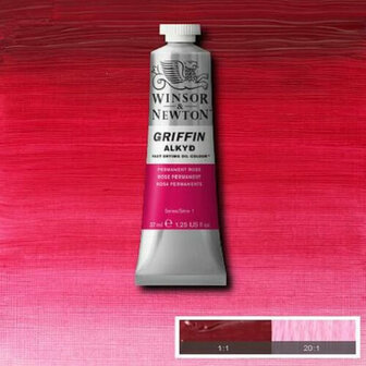 Winsor &amp; Newton Griffin Alkyd Olieverf 37ML Permanent Rose 501