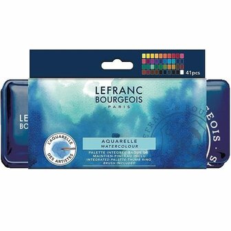 Lefranc &amp; Bourgeois Metal Pocket Box Aquarelset 40 napjes