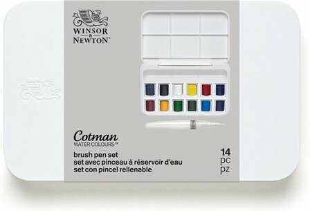 Winsor &amp; Newton Cotman Brush Pen Set Aquarelset