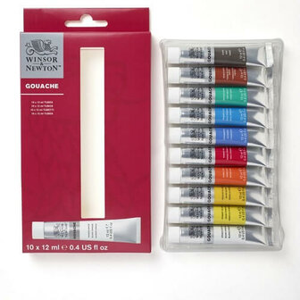 Winsor &amp; Newton Gouache Essential Colours Set 10x12ml 2