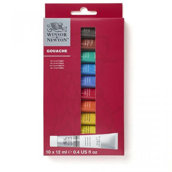 Winsor &amp; Newton Gouache Essential Colours Set 10x12ml 5