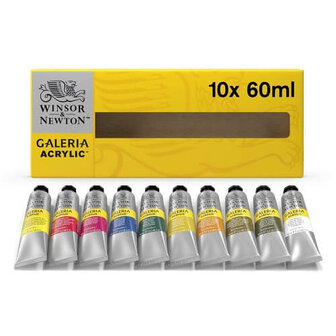 Winsor &amp; Newton Galeria Acrylverf Set 10x60ml 2