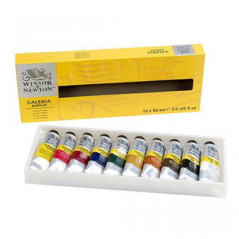 Winsor &amp; Newton Galeria Acrylverf Set 10x60ml 3