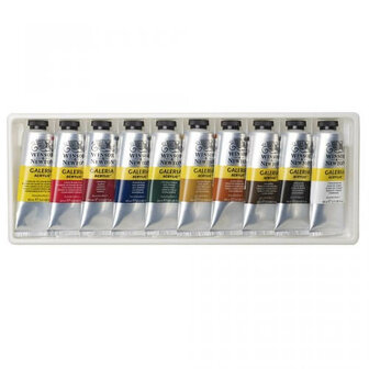 Winsor &amp; Newton Galeria Acrylverf Set 10x60ml 5