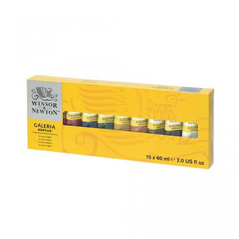 Winsor &amp; Newton Galeria Acrylverf Set 10x60ml 6