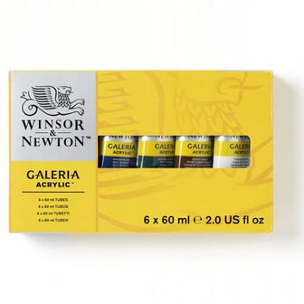Winsor &amp; Newton Galeria Acrylverf Set 6x60ml