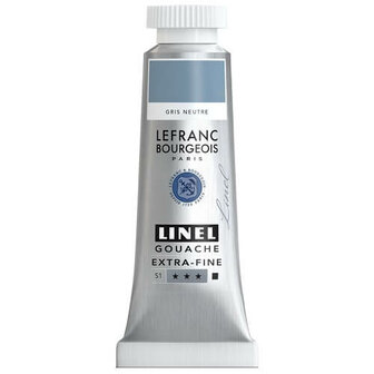 Lefranc &amp; Bourgeois Linel Gouache Extra Fine Neutral Grey 224 14ml
