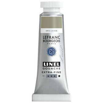 Lefranc &amp; Bourgeois Linel Gouache Extra Fine Lichen Grey 223 14ml