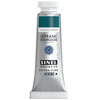 Lefranc &amp; Bourgeois Linel Gouache Extra Fine Deep Turquoise 197 14ml