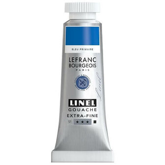 Lefranc &amp; Bourgeois Linel Gouache Extra Fine Cyan Primary Blue 194 14ml