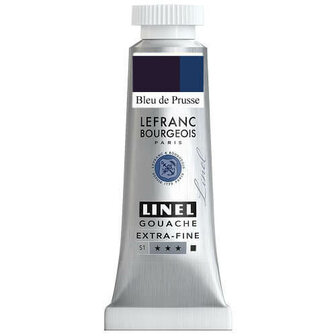 Lefranc &amp; Bourgeois Linel Gouache Extra Fine Prussian Blue 188 14ml
