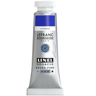 Lefranc &amp; Bourgeois Linel Gouache Extra Fine Ultramarine 185 14ml