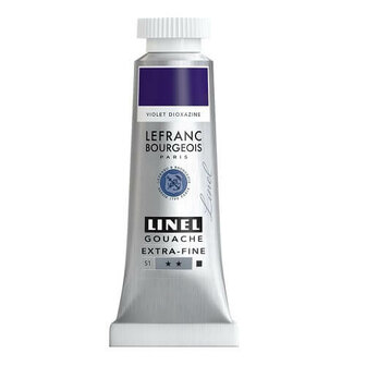 Lefranc &amp; Bourgeois Linel Gouache Extra Fine Dioxazine Violet 183 14ml