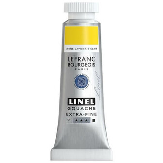 Lefranc &amp; Bourgeois Gouache Extra Fine Japanese Yellow Light 160 14ml